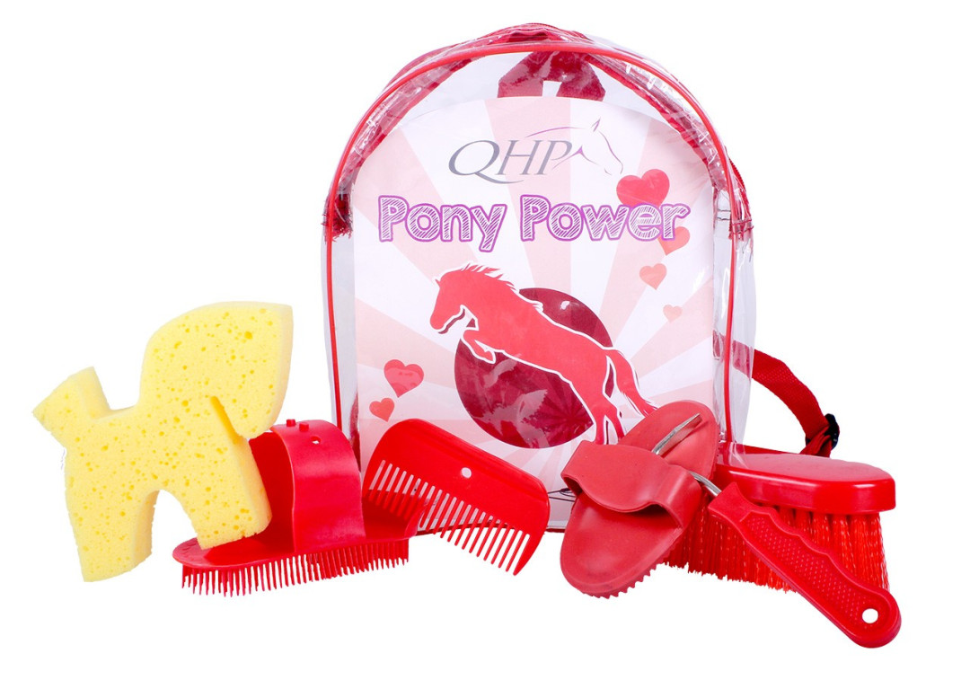 QHP Pony Power poetsrugzak rood